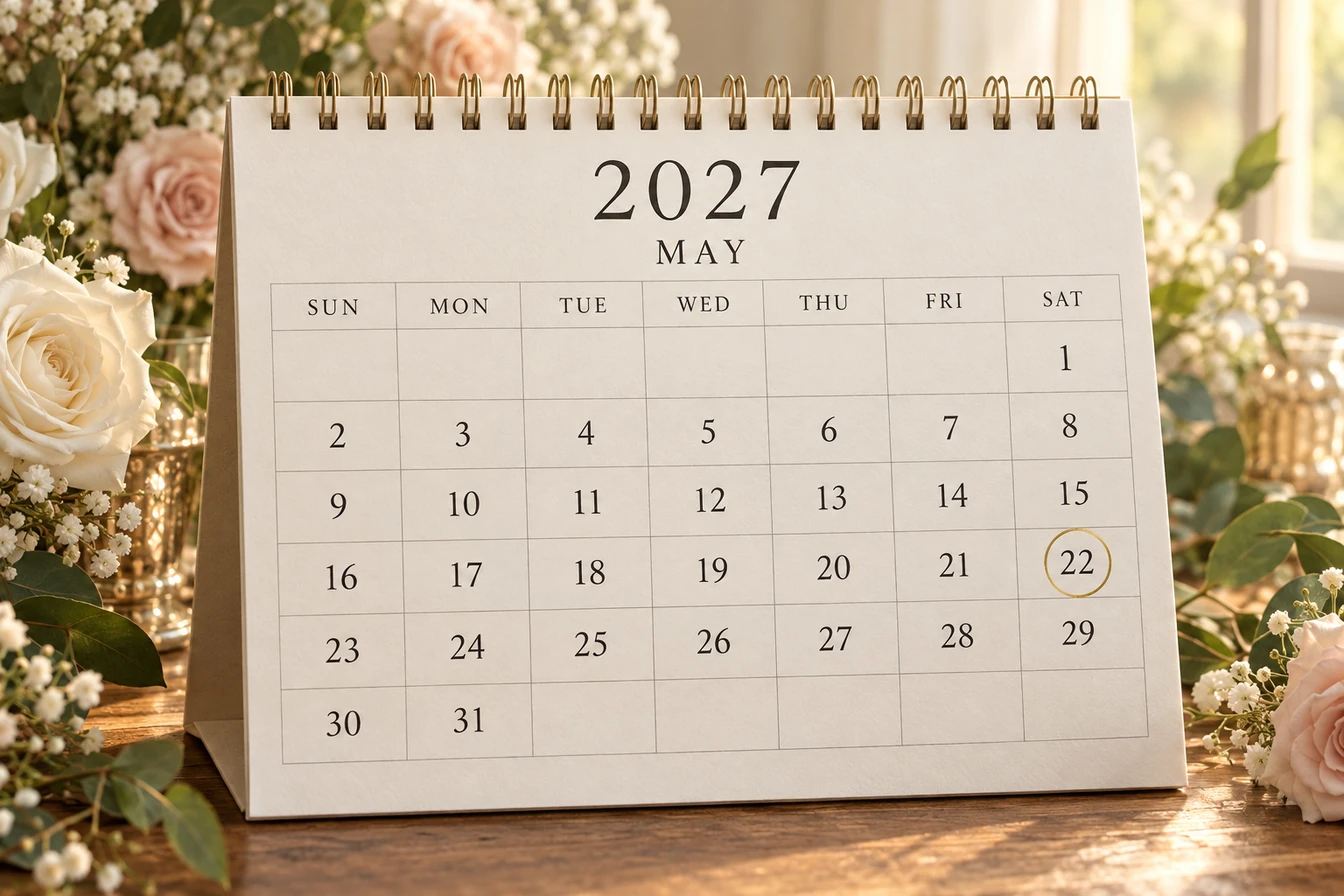 Красивые и благоприятные даты для свадьбы в 2027 году