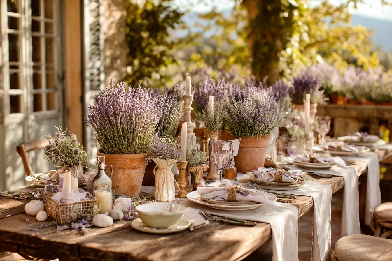 Свадьба в стиле прованс с лавандой и французским винтажем