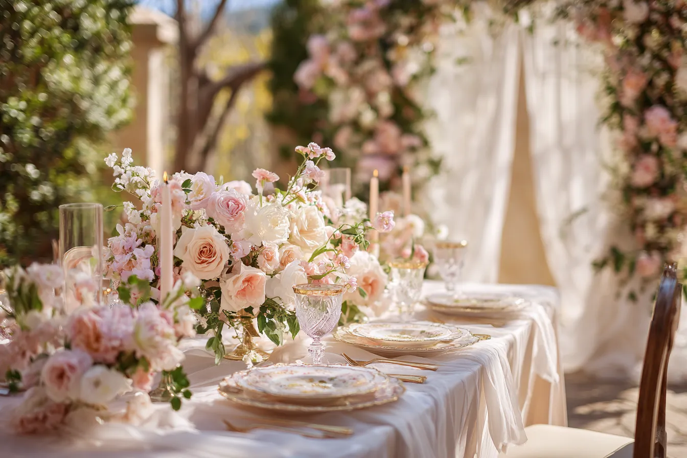 Романтическая свадьба с нежными цветами и пастельными тонами