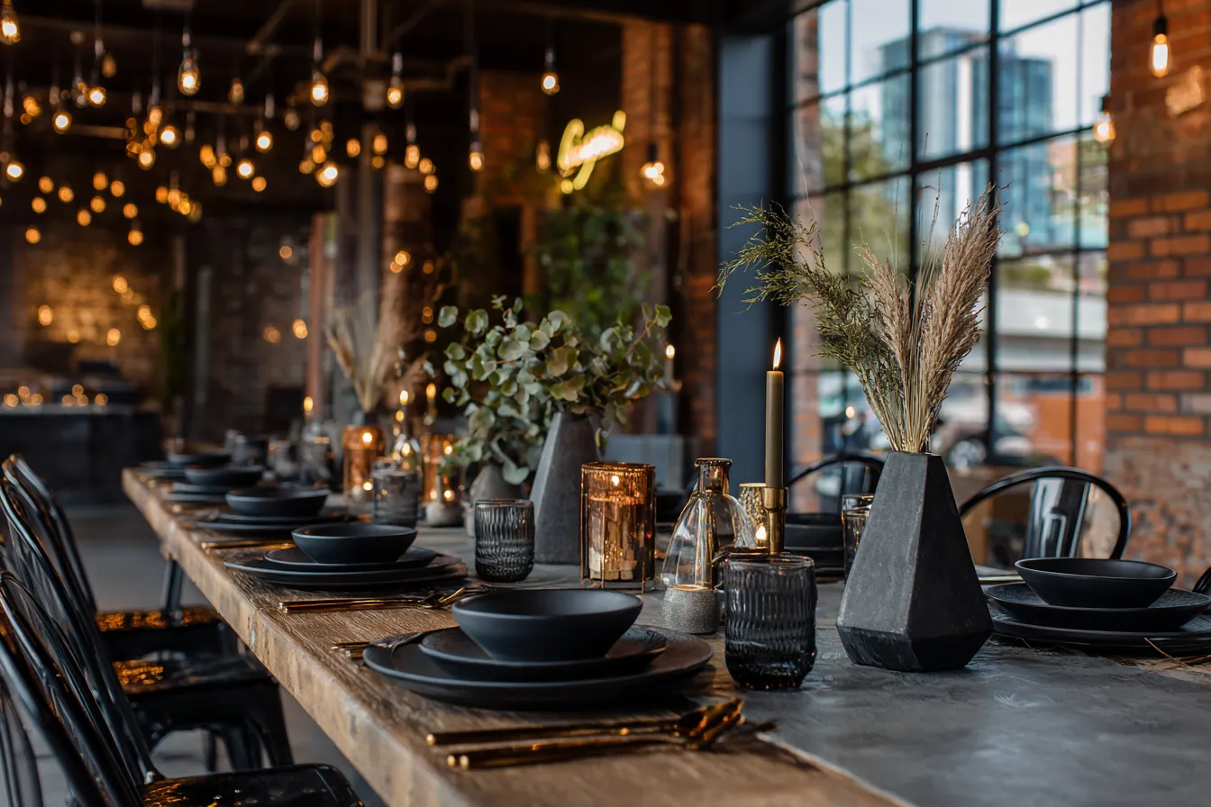 Урбан-свадьба в стиле лофт с индустриальными элементами