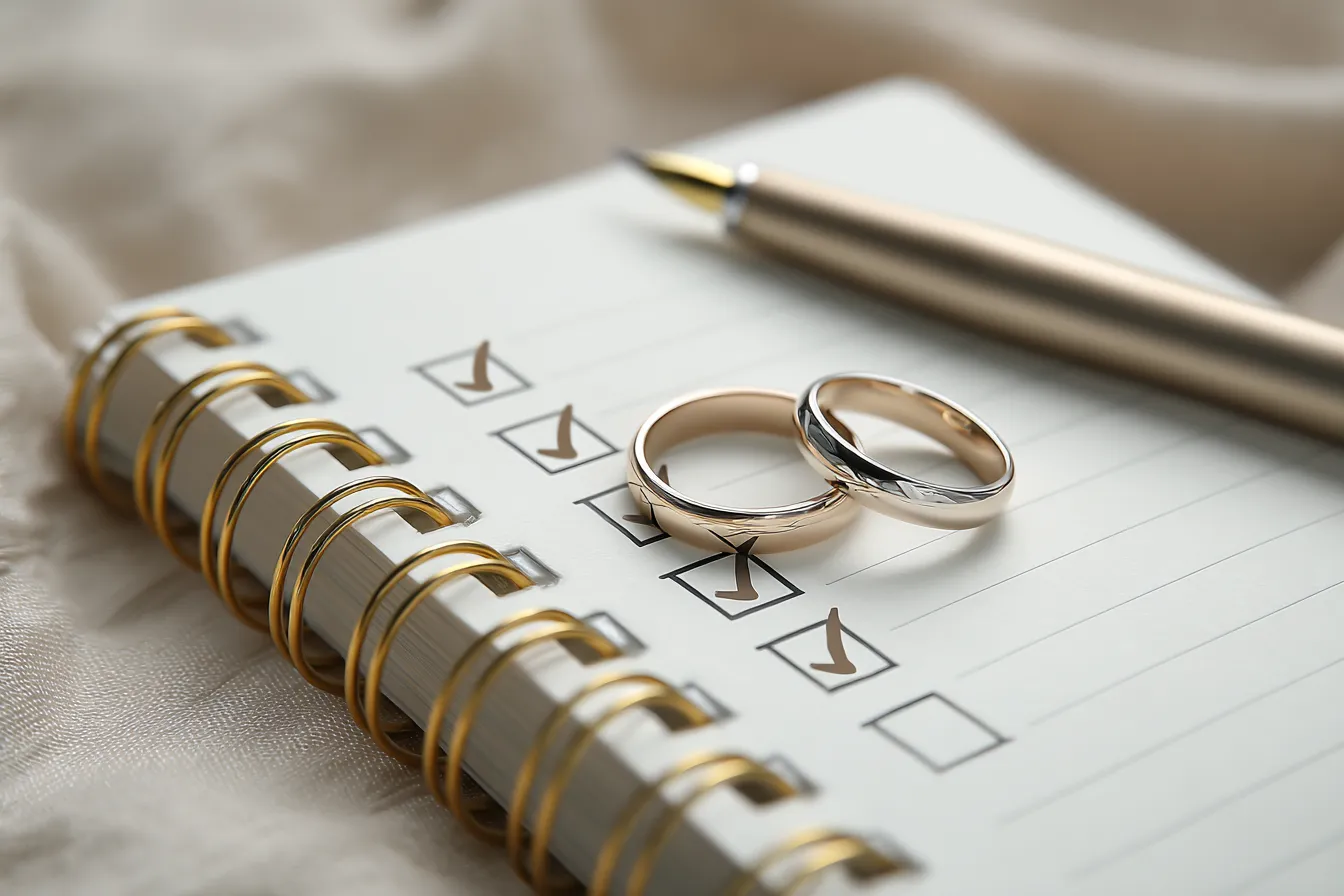 Свадебный чек-лист: подготовка за 12-6-3-1 месяц